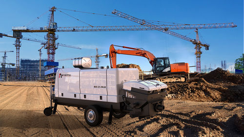 Stationäre Betonpumpe - BSS 21-90-D - BETONSTAR MAKINA SANAYI VE TICARET A.S. - für Baustelle