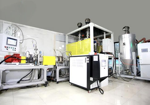 Doppelschneckenextrusionsanlage - ETPU  - Feininger (Nanjing) Energy Saving Technology Co., Ltd. - mit hohem Durchsatz / PLC-gesteuert / Kunststoffplatten