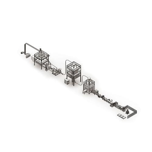 Doppelschneckenextrusionsanlage - ES series - Feininger (Nanjing) Energy Saving Technology Co., Ltd. - mit hohem Durchsatz / PLC-gesteuert / Granulierung