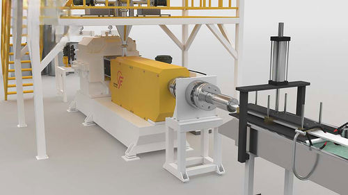 Einschicht-Extrusionsanlage - XPS Profile  - Feininger (Nanjing) Energy Saving Technology Co., Ltd. - PLC-gesteuert / Kunststoffprofil / für Polystyrol