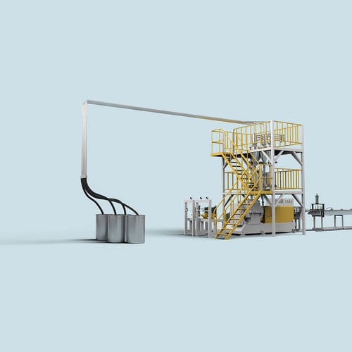Doppelschneckenextrusionsanlage - PS Skirting line - Feininger (Nanjing) Energy Saving Technology Co., Ltd. - Einschicht / mit hohem Durchsatz / kompakt