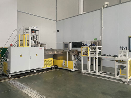 Mehrschicht-Extrusionsanlage - TPE/TPEE/EVA - Feininger (Nanjing) Energy Saving Technology Co., Ltd. - Doppelschnecken / mit hohem Durchsatz / PLC-gesteuert