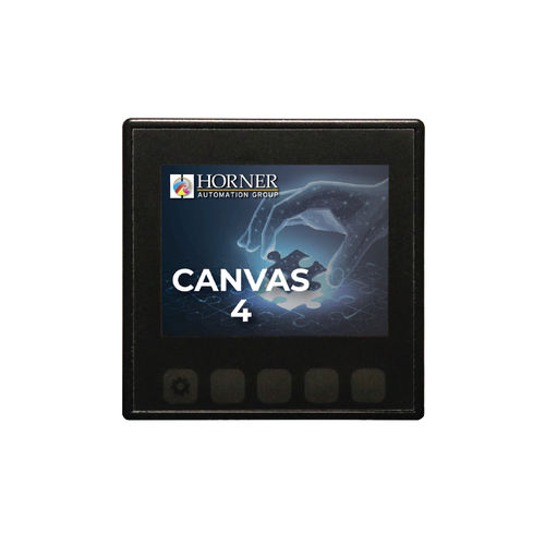 HMI mit Tastatur - Canvas 4 - Horner Automation Group - für DIN-Schiene / 320 x 240 / TFT LCD