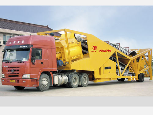Elektrischer Betonmischer - YHZS series - Shandong Yuanyou Heavy Industry Science&Technology Co., Ltd. - mobil / kompakt
