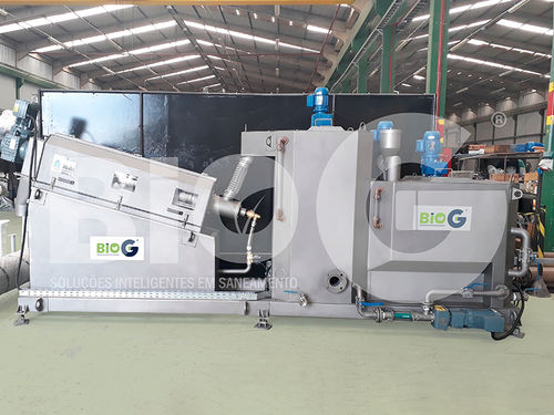 Spindelpresse für die Schlammentwässerung - Bio água engenharia - für die Abwasserbehandlung