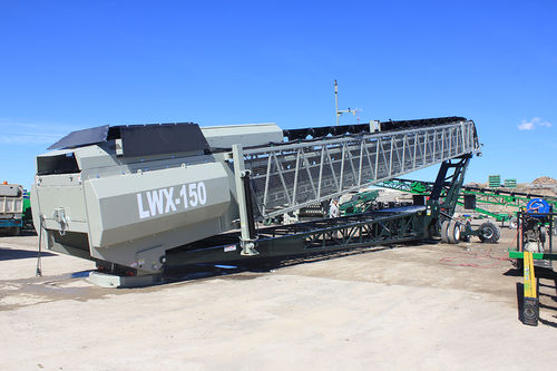 Umschlag-Stapelmaschine - LWX150 - LIPPMANN - für Transport / für Schlauch / für Teleskopzylinder