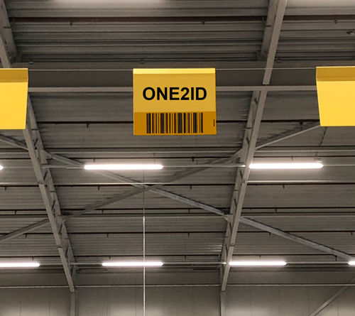 Etikett für Schüttgut - ONE2ID - Kennzeichnung / weiß / gelb