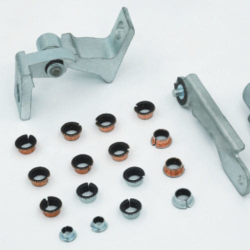 Flanschgleitlager - CSB-12FM - Zhejiang Changsheng Sliding Bearing Co., Ltd. - zylinderförmig / Stahl / Bronze