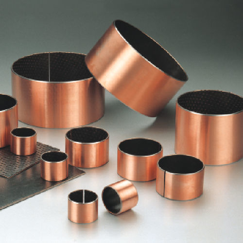 Zylinderförmiges Gleitlager - CSB-22 - Zhejiang Changsheng Sliding Bearing Co., Ltd. - Kohlenstoffstahl / Sinterbronze / PVDF
