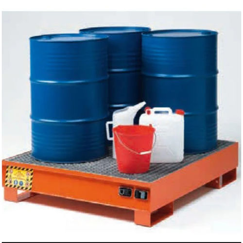 Auffangwanne für Fässer - ECO 304 series  - Justrite Italia SRL - Stahl / mit verzinktem Gitterrost / selbsttragend