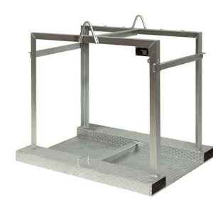 Gasflaschen Palette - PBO 08Z - Justrite Italia SRL - galvanisierter Stahl / Transport / Lager