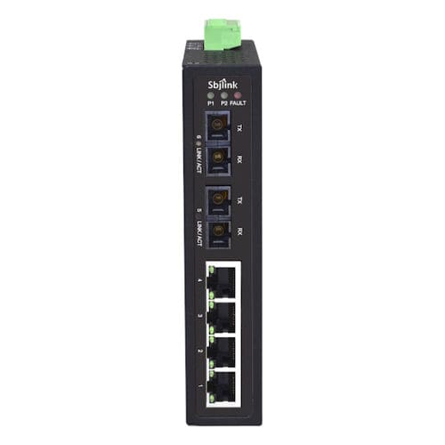 Ethernet-Switch / unmanaged - RPT-1006 series - Sbjlink/Subject Link Inc. - 10/100BaseT(X) / 6 Ports / für DIN-Schiene