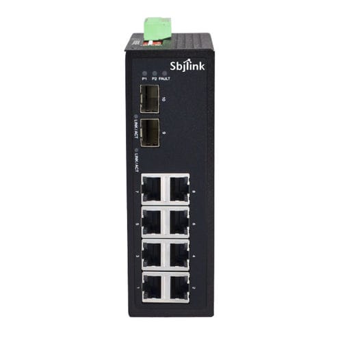 Ethernet-Switch / unmanaged - RPT-1010G-2F-X4 - Sbjlink/Subject Link Inc. - 10 Ports / Gigabit-Ethernet / für DIN-Schiene