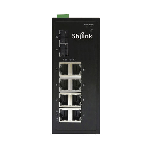 Ethernet-Switch / unmanaged - RPT-1010G-2F-X2 - Sbjlink/Subject Link Inc. - 10 Ports / Gigabit-Ethernet / für DIN-Schiene