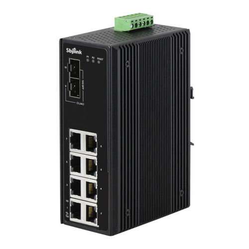 Ethernet-Switch / unmanaged - RPT-1010G-2XF-X4 - Sbjlink/Subject Link Inc. - 10 Ports / Gigabit-Ethernet / für DIN-Schiene