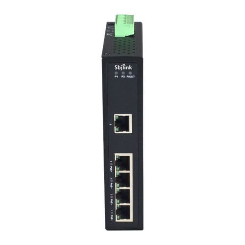 Ethernet-Switch / unmanaged - RPT-1005GP-X4 - Sbjlink/Subject Link Inc. - 5 Ports / Gigabit-Ethernet / für DIN-Schiene