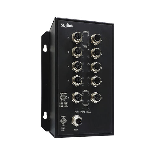 Ethernet-Switch / unmanaged - RPT-M1810GP-T-X2 - Sbjlink/Subject Link Inc. - 10 Ports / Gigabit-Ethernet / für DIN-Schiene