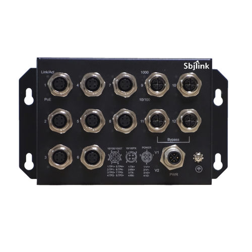Ethernet-Switch / unmanaged - RPT-M1812P-4G-T-X2 - Sbjlink/Subject Link Inc. - 12 Ports / 10/100BaseT(X) / Gigabit-Ethernet