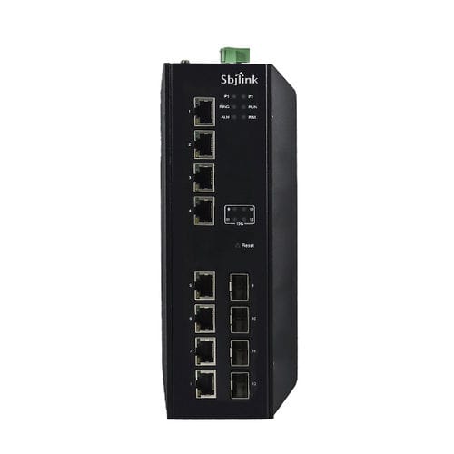 Ethernet-Switch / managed - RPT-2012X-4F-T-X1 - Sbjlink/Subject Link Inc. - 12 Ports / Gigabit-Ethernet / für DIN-Schiene