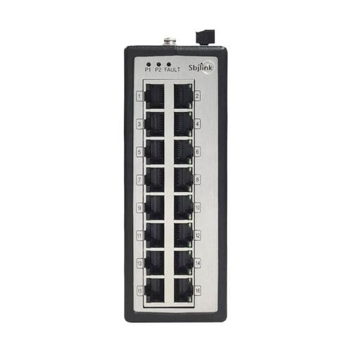 Ethernet-Switch / Industrie - RPT-1016-T-X6M - Sbjlink/Subject Link Inc. - unmanaged / 16 Ports / für DIN-Schiene