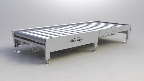 Förderer mit motorisierten Rollen - CRM series - MARCEAU - horizontal / Transport / für Paletten