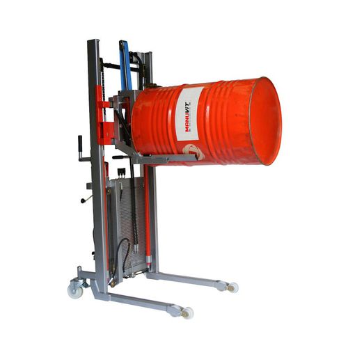 Hydraulischer Kipper - LEV600-p20 - Manuvit - Fass / für Gabelstapler