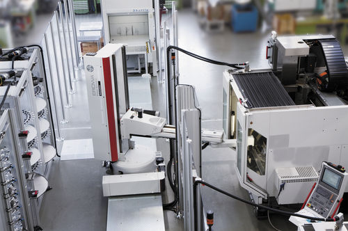 Roboterzelle zum Laden - Robot Dynamic - EROWA - zur Maschinenentladung / für Werkzeugmaschinen