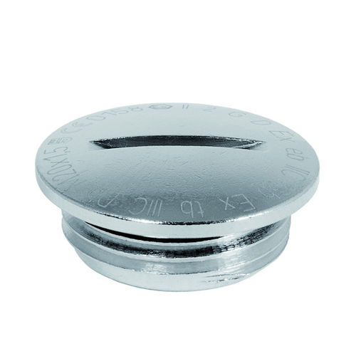 Runder Stopfen - V102-1xxx-zz-EX series - Jacob GmbH - Gewinde / vernickeltes Messing / für Gefahrenzonen
