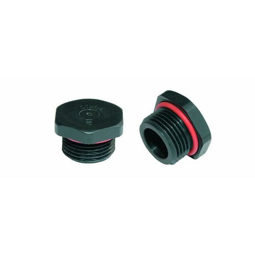 Sechseckiger Stopfen - V301-1xxx-zz series - Jacob GmbH - Gewinde / Polyamid / für Innengewinde