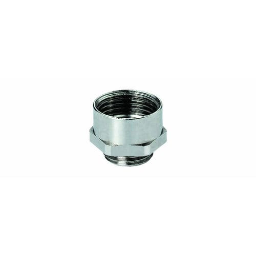 Aussengewinde-Innengewinde-Reduziernippel / Gewinde - MxxMxx/FR,  xxxx EPg series - Jacob GmbH - vernickeltes Messing / sechseckig / Tubus