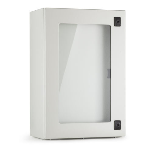 Glastüren-Box - D93S Series - Zanardo SpA - wandmontiert / rechteckig / Kohlenstoffstahl
