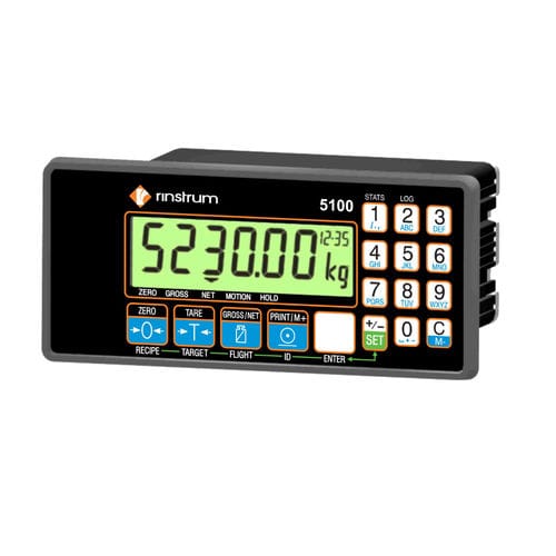 Wägeindikator mit LCD-Anzeige - 5100 - Rinstrum - für DIN-Schiene