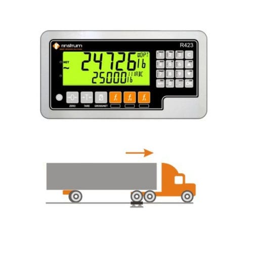 Achslastwaage für LKW - Rinstrum - Verwiegung in Bewegung