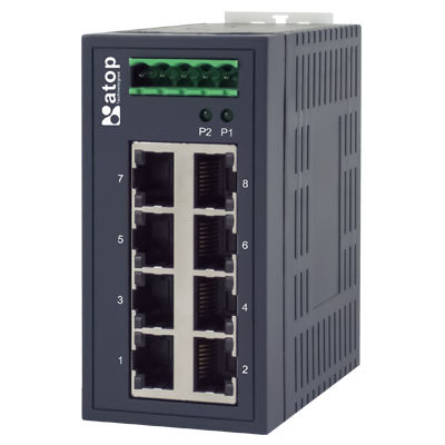 Ethernet-Switch / unmanaged - EHG2008 - Atop Technologies - 8 Ports / Gigabit / PROFINET
