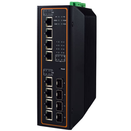 Ethernet-Switch / managed - EHG7512 Series - Atop Technologies - 12 Ports / Gigabit-Ethernet / Gigabit