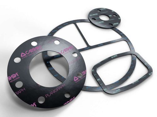 Dichtplatte / expandiertes Graphit - Planigraph™ - Carrara Global Sealing Solution - Flansch / für Ventil / für Schlauch