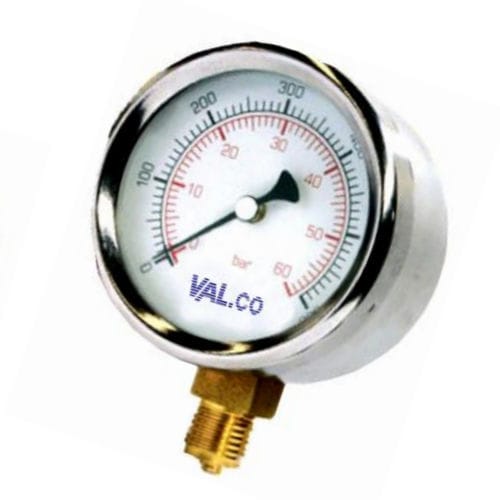 Manometer mit Zifferblatt-Anzeige - VISOBAR MCV - VAL.CO srl - Gewinde / Aluminium / Stahl