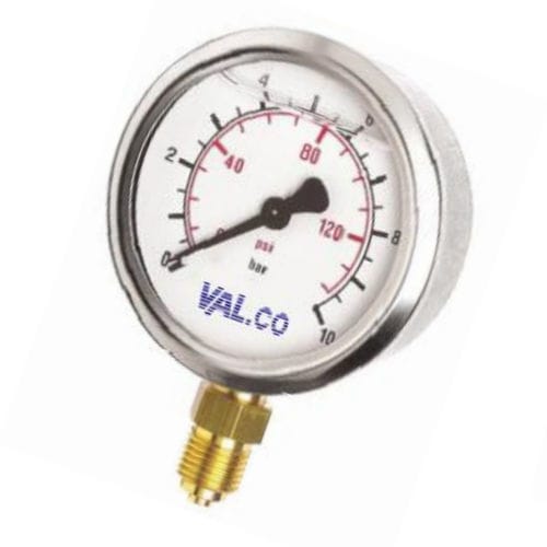 Manometer mit Zifferblatt-Anzeige - VISOBAR MSV - VAL.CO srl - Gewinde / Edelstahl / Aluminium