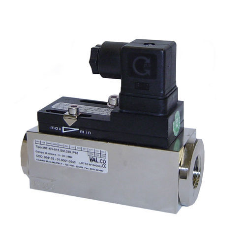 Kolben-Durchflusswächter - MR1KV series - VAL.CO srl - mechanisch / mit Reedschalter / für Flüssigkeiten