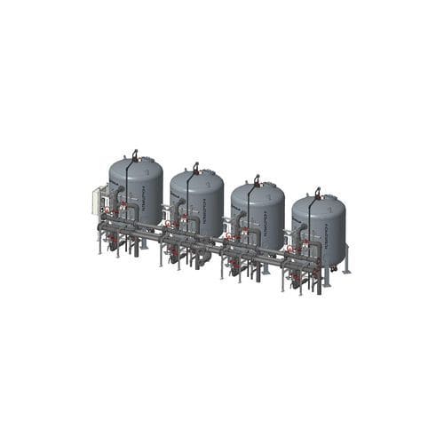Wasserfilter - FILTRAFLO™ FCP-P - VEOLIA WATER STI - für die Abwasserbehandlung / Doppel-Siebkorb / Druck