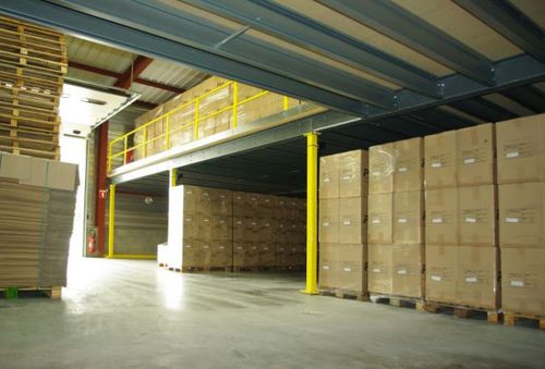 Stahlbaubühne für Gebäude - DIPLEX - für industrielle Lagerhallen / für den Innenbereich
