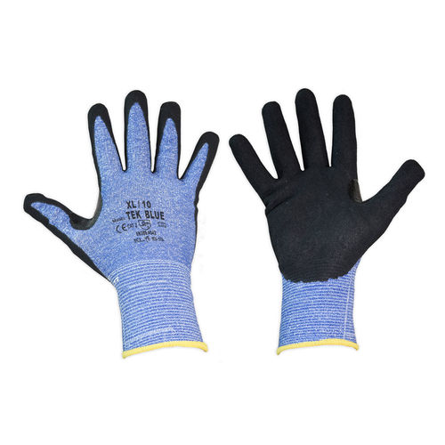 Arbeitshandschuh - Tek Blue - Microlin Cooper Ltd - mechanischer Schutz / Schnittschutz / Nitril