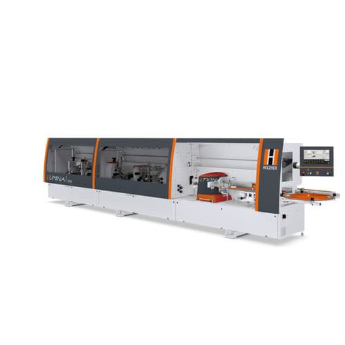 Automatische Kantenanleimmaschine - LUMINA series - HOLZ-HER - für Paneele / für Holz / mit Leimapplikator