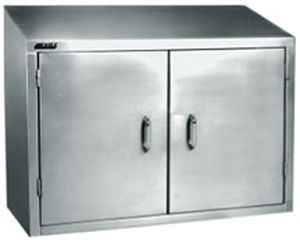 Lagerschrank - max. 762 x 1 829 x 876 mm - Terra Universal Inc. - wandmontiert / Flügeltüren / Edelstahl