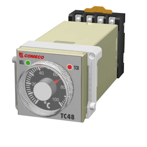 Analoger Temperaturcontroller - 230 V | TC48 - Comeco Control & Measurement - thermoelektrisch / Nahrungsmittel / für Schalttafeleinbau