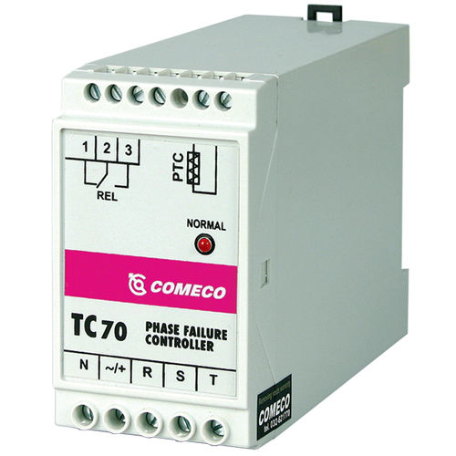 Temperaturüberwachungsrelais - 250 V | TC70 - Comeco Control & Measurement - Phasenfolge / dreiphasig / für Elektromotor