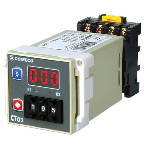 Digitales Zeitrelais - max. 999 min | CT03 - Comeco Control & Measurement - Multifunktion / für DIN-Schiene / Einbau