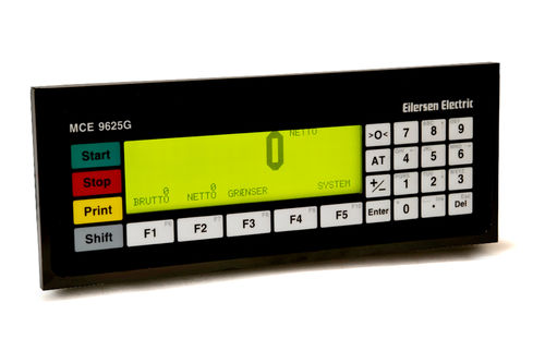 Waagenterminal mit LCD-Anzeige - OIML | 9625G - Eilersen Electric Digital Systems A/S - einbaufähig / IP44