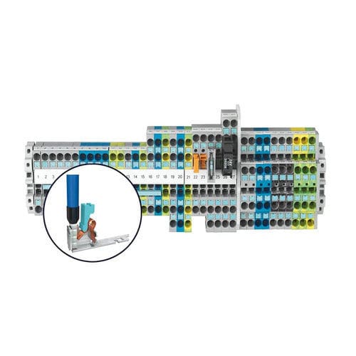 Niederspannungsklemmenblock - 8WH6 - Siemens Low-voltage – Power distribution - auf DIN-Schiene / steckbar / Schraubanschluss