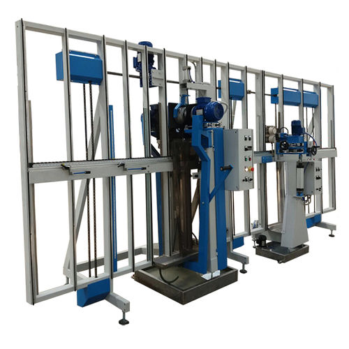 PLC-gesteuertes Bohrzentrum - HOLE VM 2 NOTCHES - SCV System - vertikal / für Glas / Laser